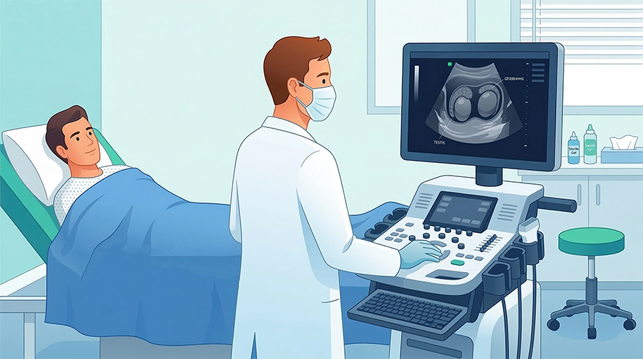 High-Precision Scrotal Ultrasound for Male Fertility Diagnosis